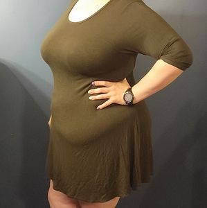 3x Forest Green Dress
